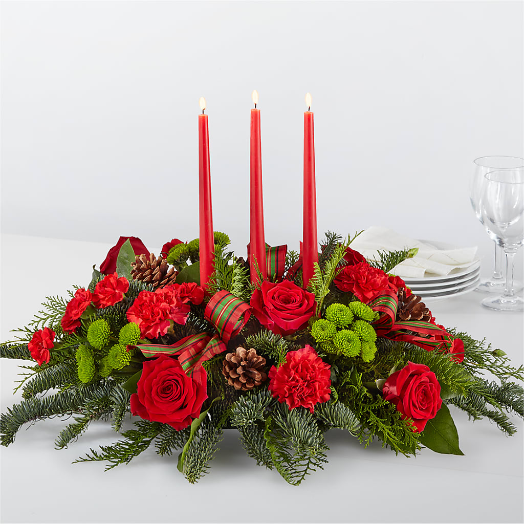 By the Candlelight Centerpiece – Unique Flowers And Wedding, Miami FL