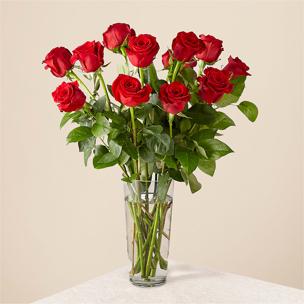 Long Stem Red Rose Bouquet – Unique Flowers And Wedding, Miami FL