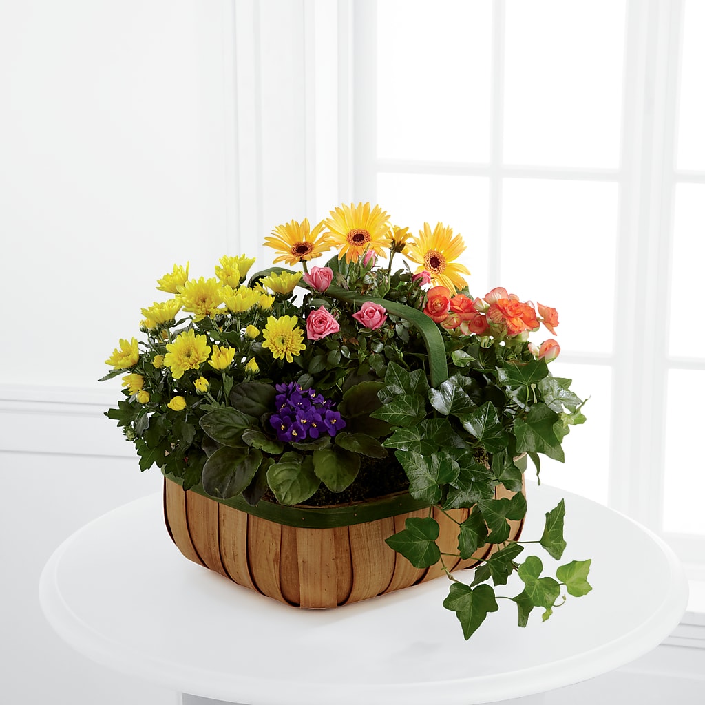 Gentle Blossoms Basket – Unique Flowers And Wedding, Miami FL