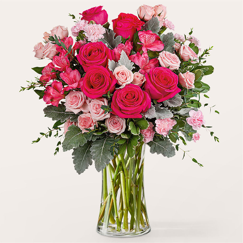 Tickled Pink Bouquet – Unique Flowers And Wedding, Miami FL