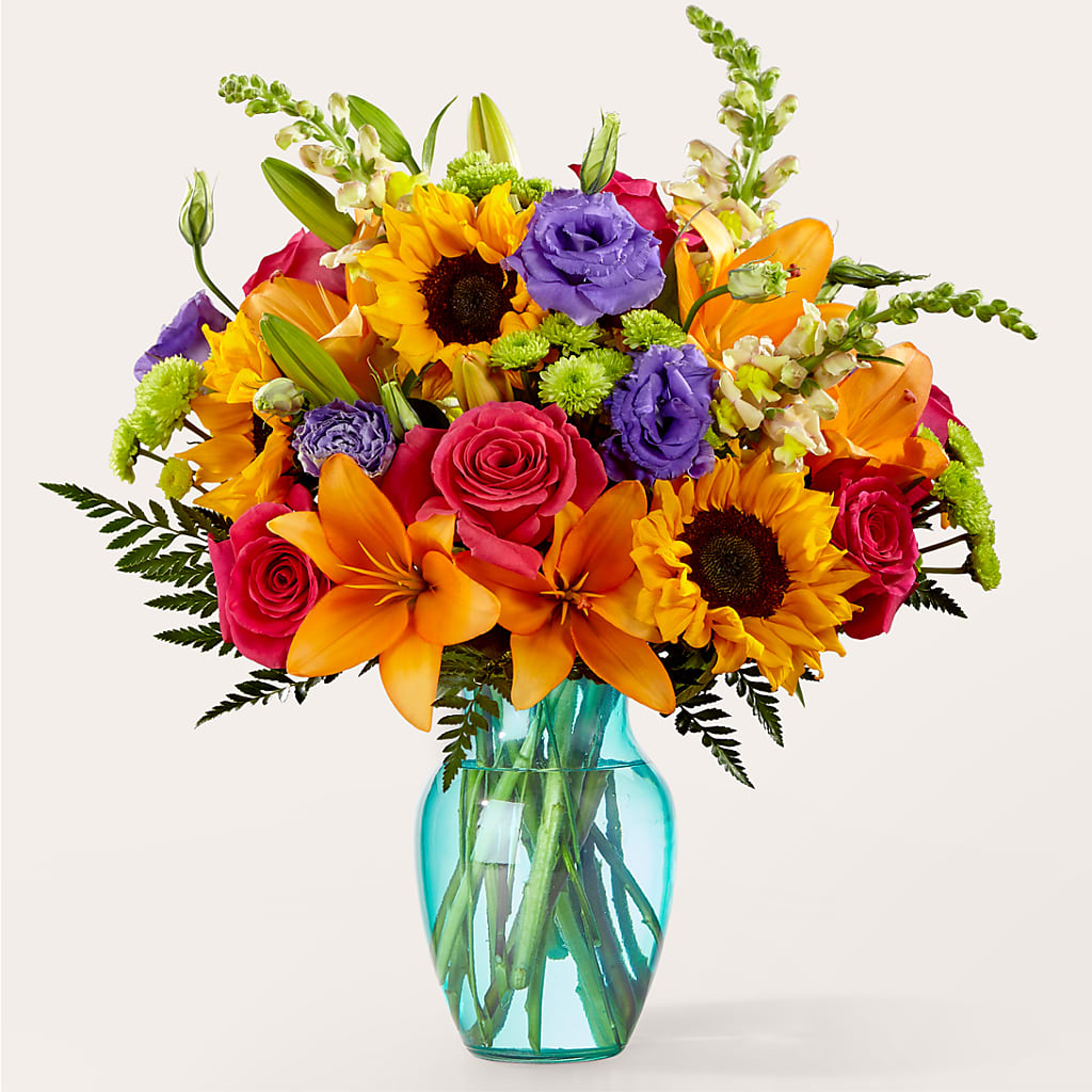 Double Rainbow Bouquet – Unique Flowers And Wedding, Miami FL