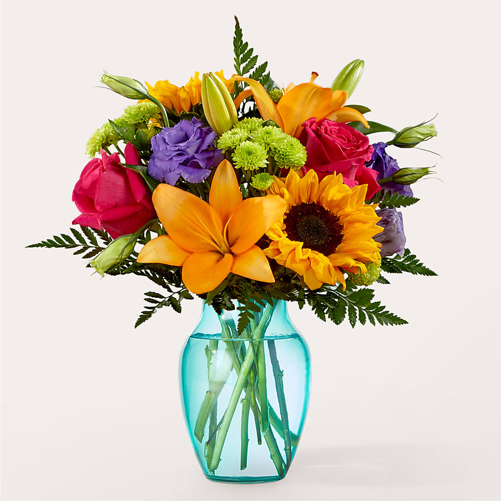 Double Rainbow Bouquet – Unique Flowers And Wedding, Miami FL