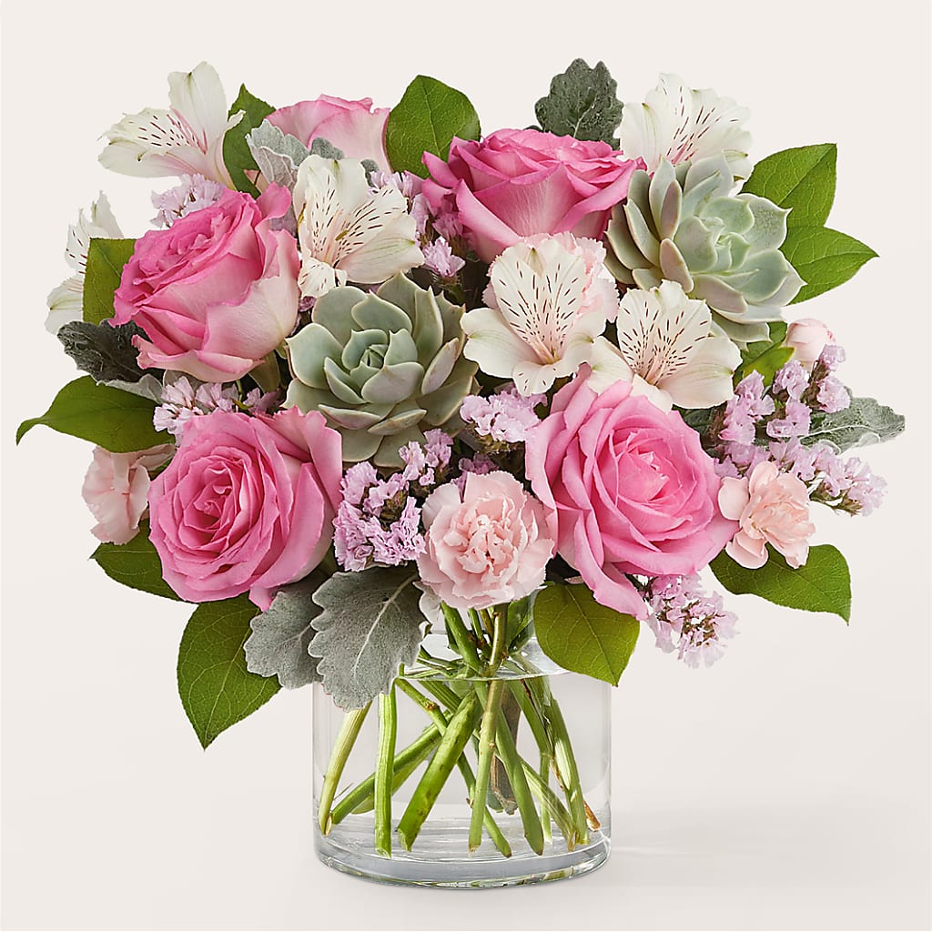 Dusty Rose Bouquet – Unique Flowers And Wedding, Miami FL