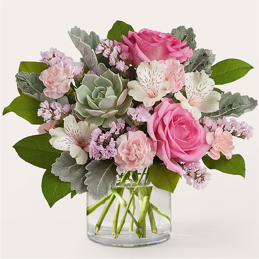 Dusty Rose Bouquet – Unique Flowers And Wedding, Miami FL