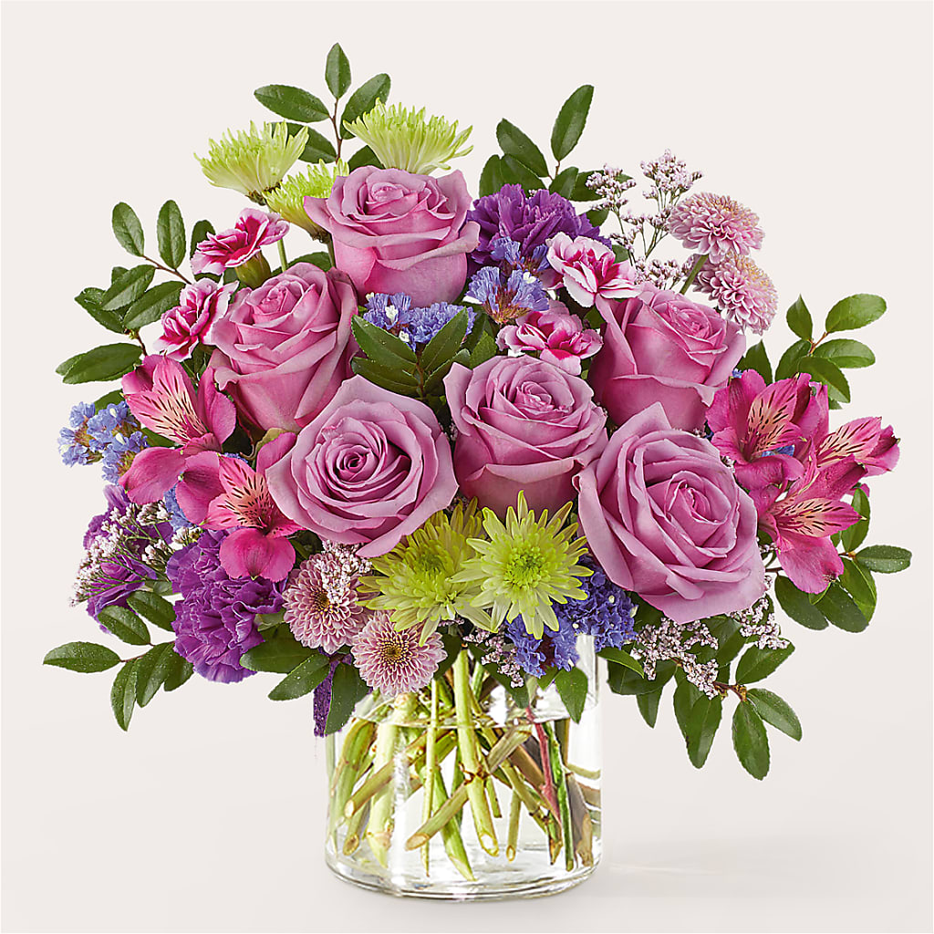 Glass Half Full Bouquet – Unique Flowers And Wedding, Miami FL