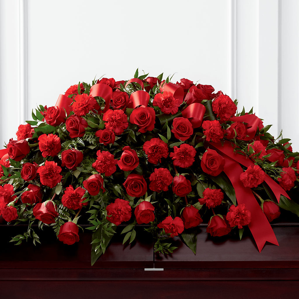 Tribute of Life Casket Spray – Unique Flowers And Wedding, Miami FL