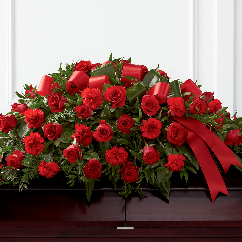 Tribute of Life Casket Spray – Unique Flowers And Wedding, Miami FL