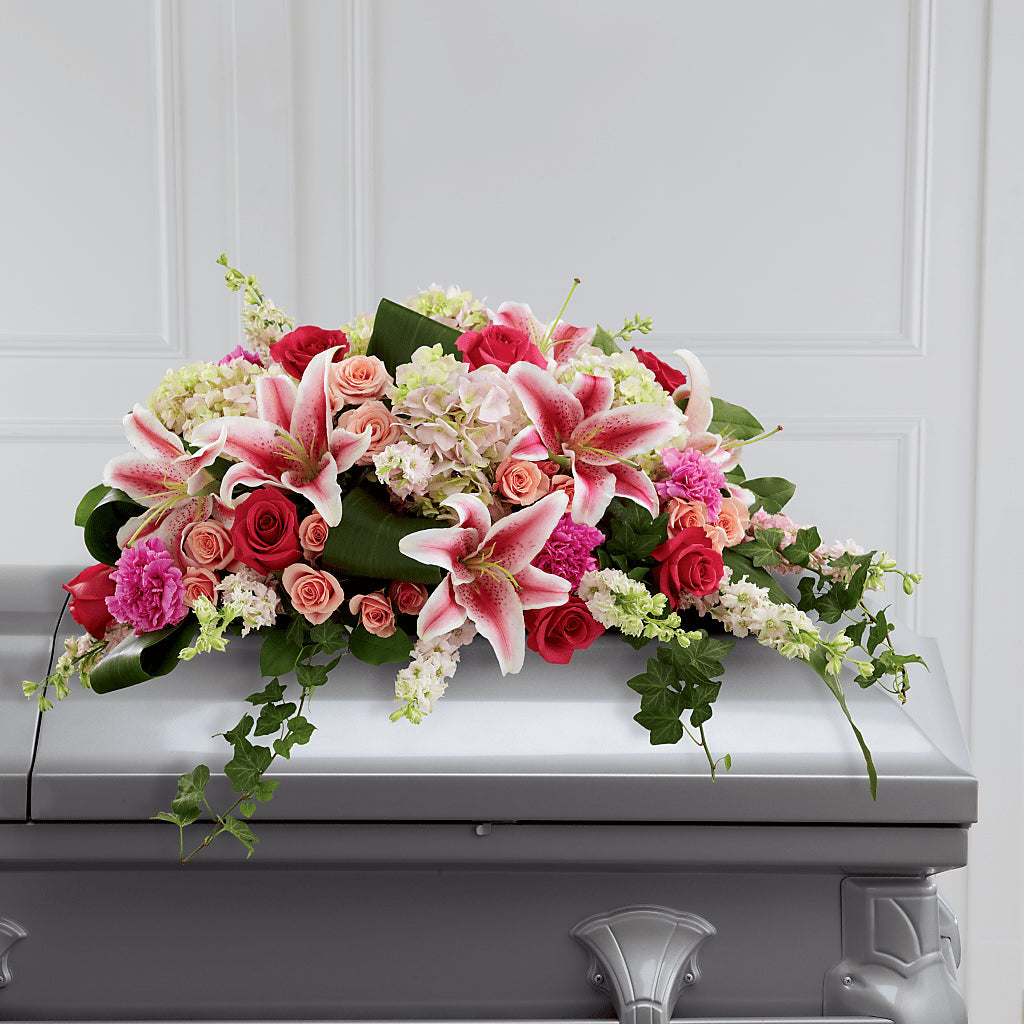 Splendid Grace Casket Spray – Unique Flowers And Wedding, Miami FL