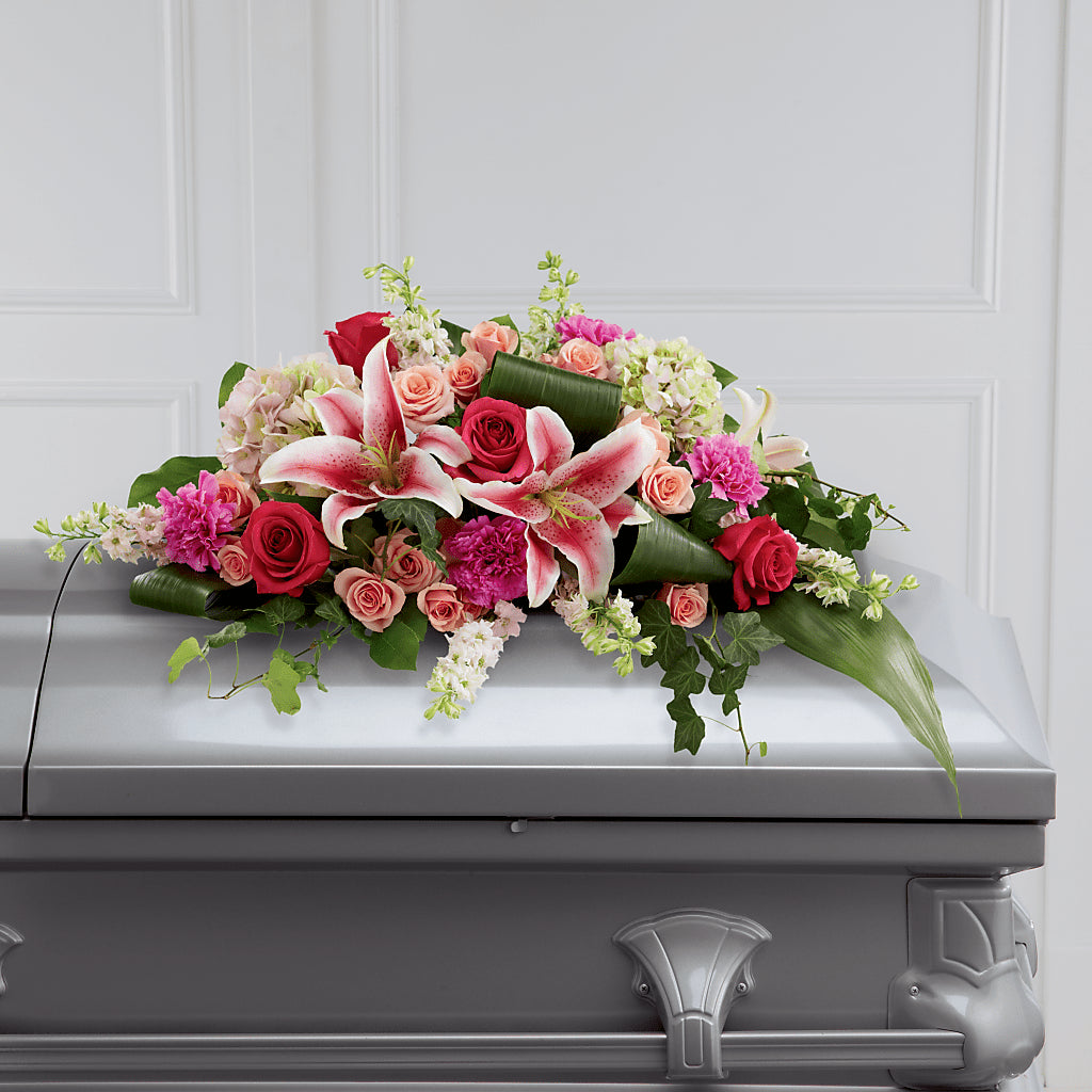 Splendid Grace Casket Spray – Unique Flowers And Wedding, Miami FL