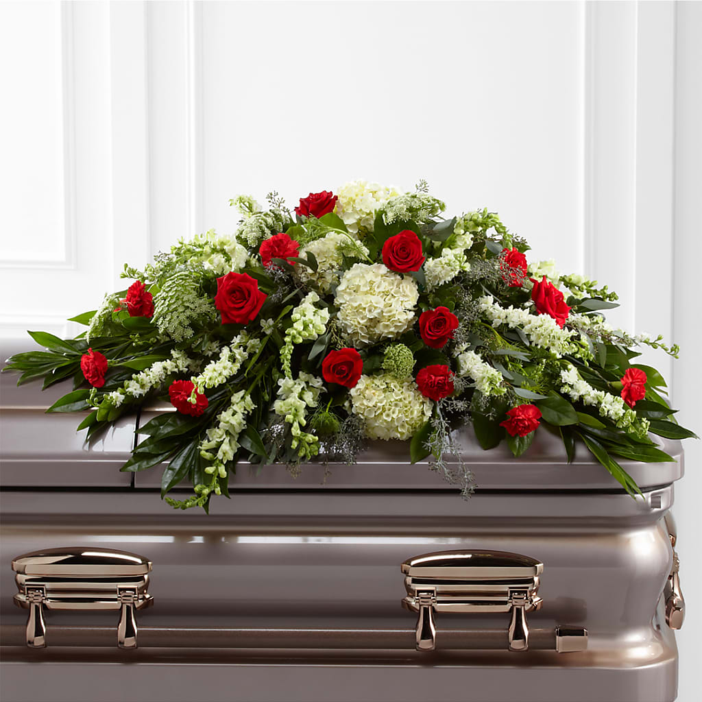 Sincerity Casket Spray – Unique Flowers And Wedding, Miami FL
