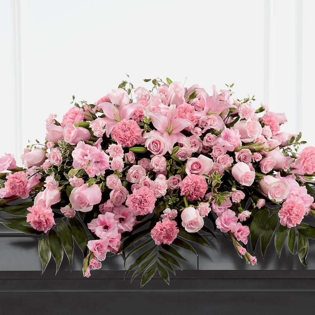 Garden of Comfort Casket Spray (Standard) – Unique Flowers And Wedding, Miami FL