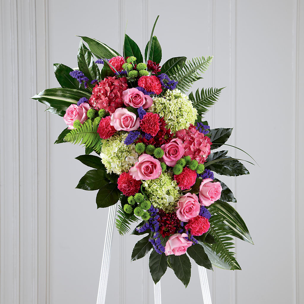 Refreshing Mix Standing Spray – Unique Flowers And Wedding, Miami FL