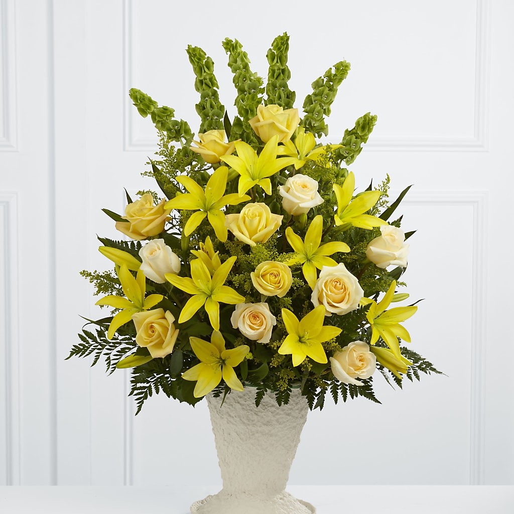 Golden Memories Arrangement – Unique Flowers And Wedding, Miami FL
