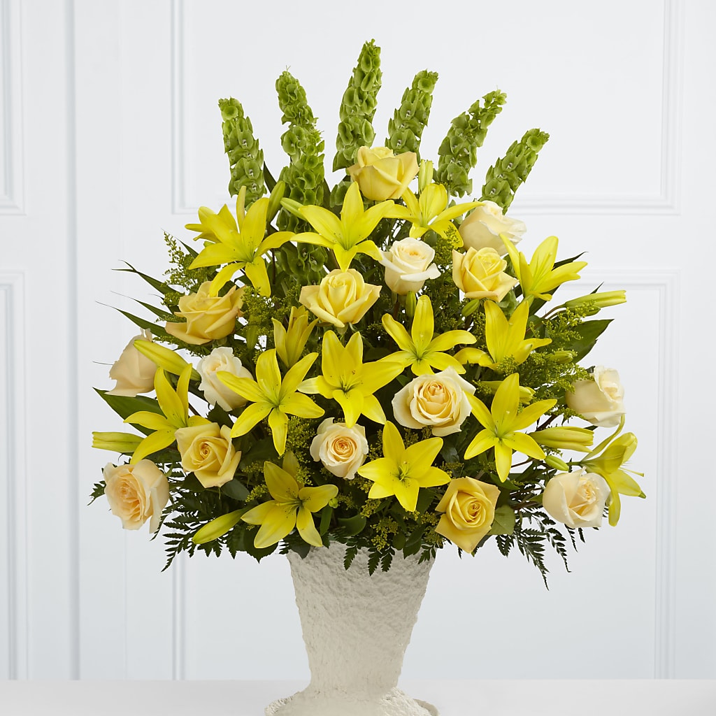 Golden Memories Arrangement – Unique Flowers And Wedding, Miami FL