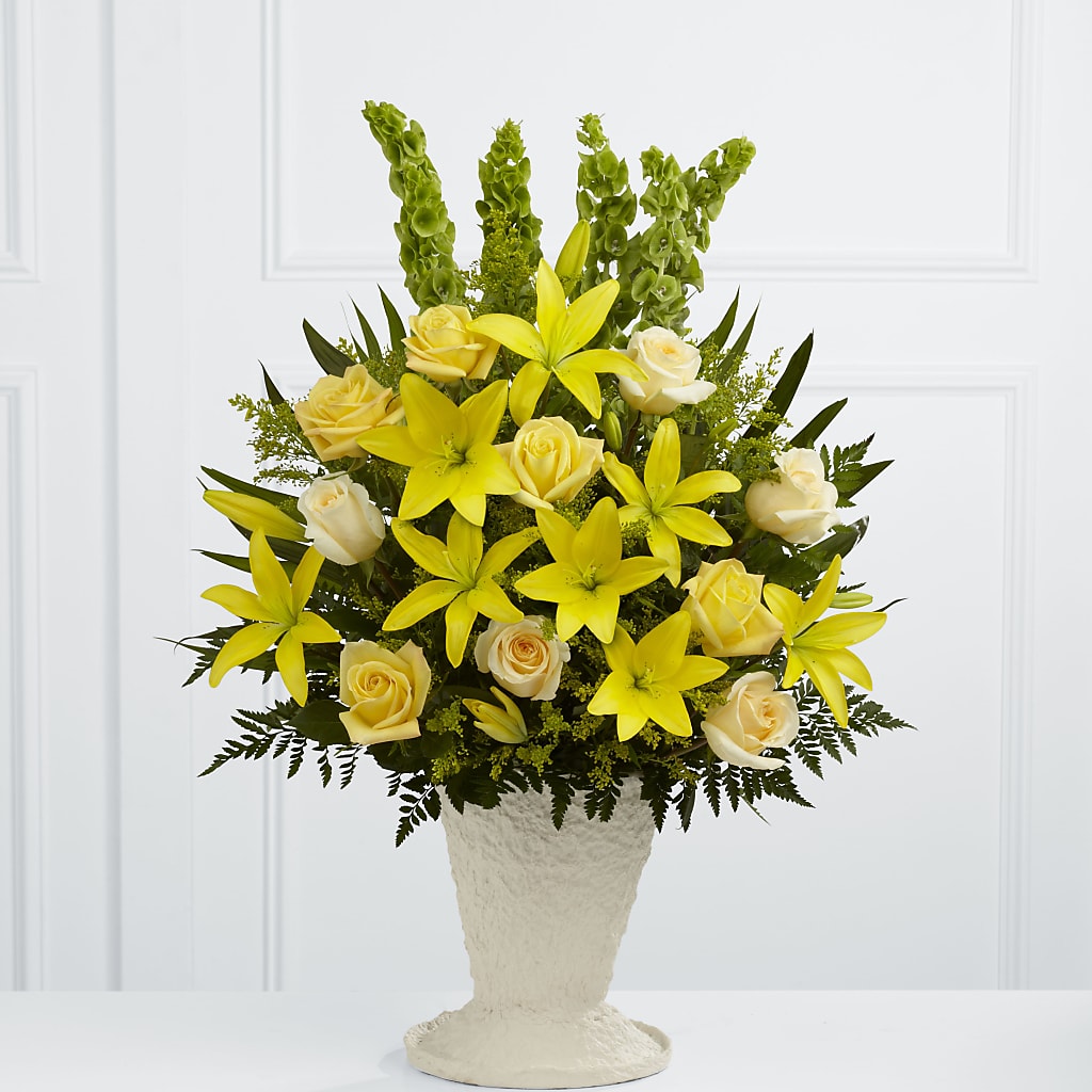 Golden Memories Arrangement – Unique Flowers And Wedding, Miami FL