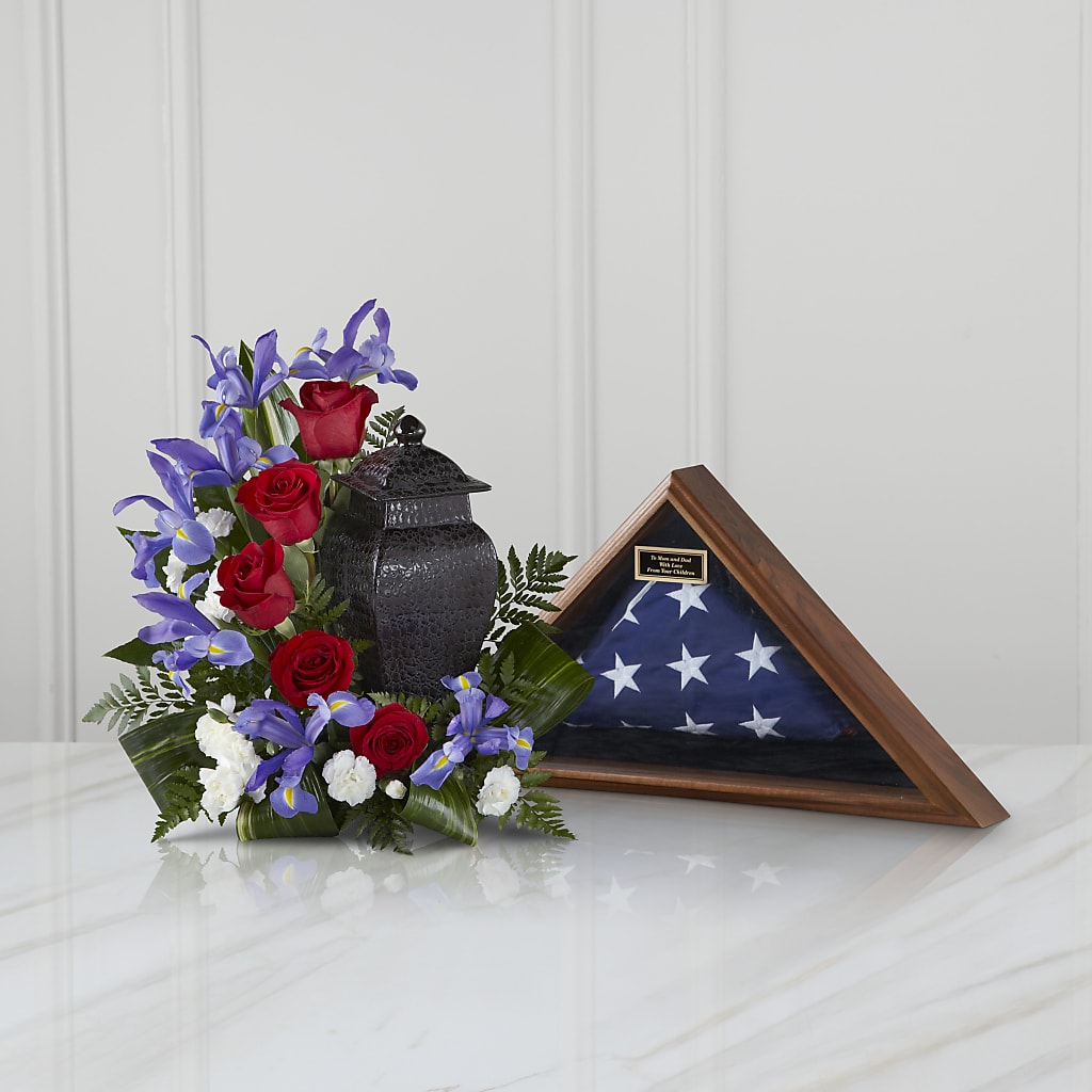 Patriotic Tribute Arrangement – Unique Flowers And Wedding, Miami FL