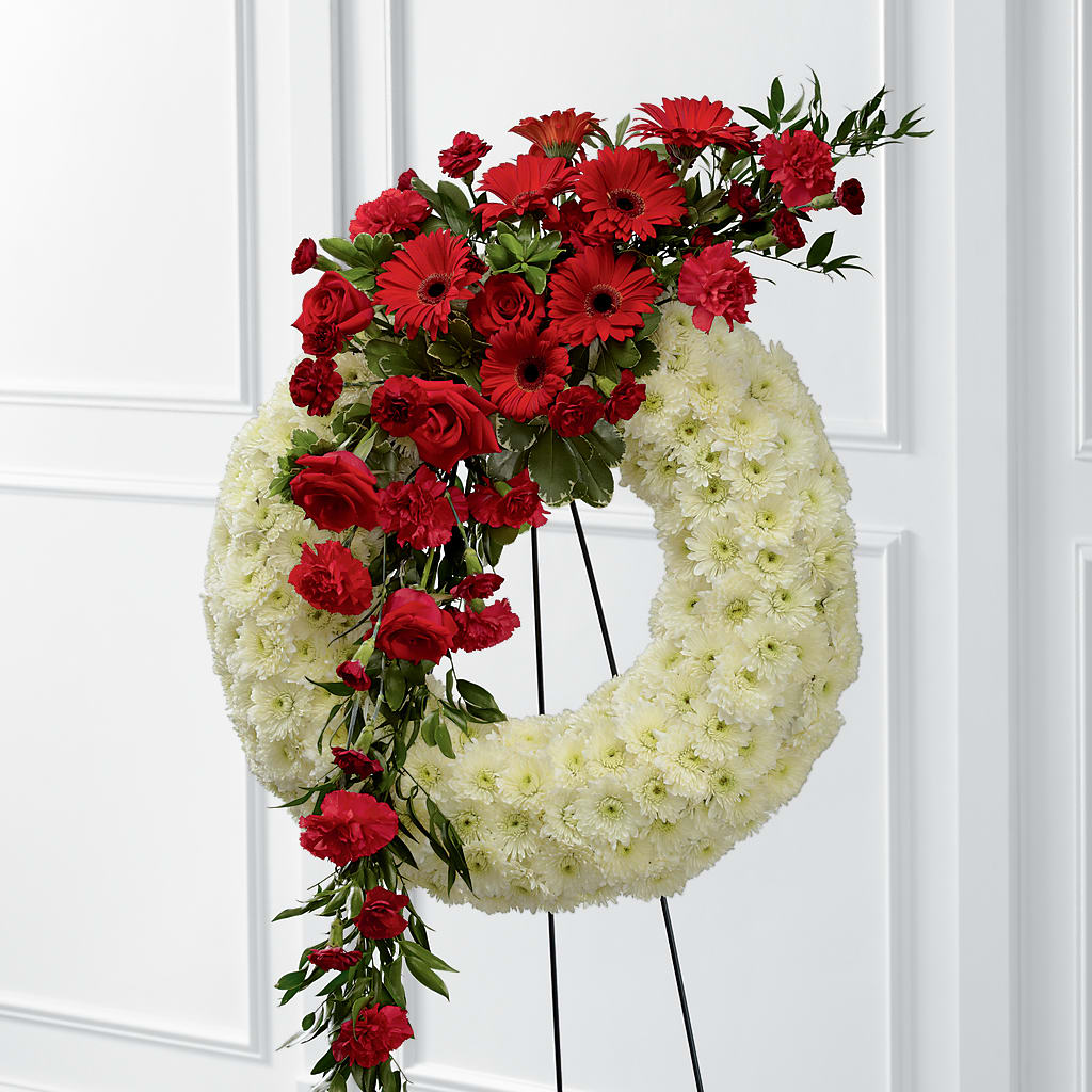 Graceful Tribute Wreath – Unique Flowers And Wedding, Miami FL