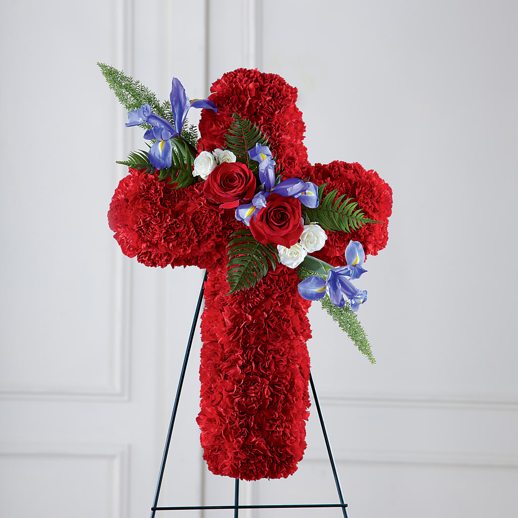 Faithful Hero Floral Cross – Unique Flowers And Wedding, Miami FL