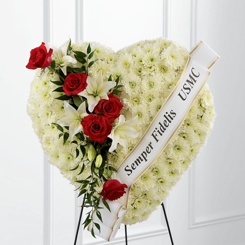 Heartfelt Hero Standing Heart – Unique Flowers And Wedding, Miami FL