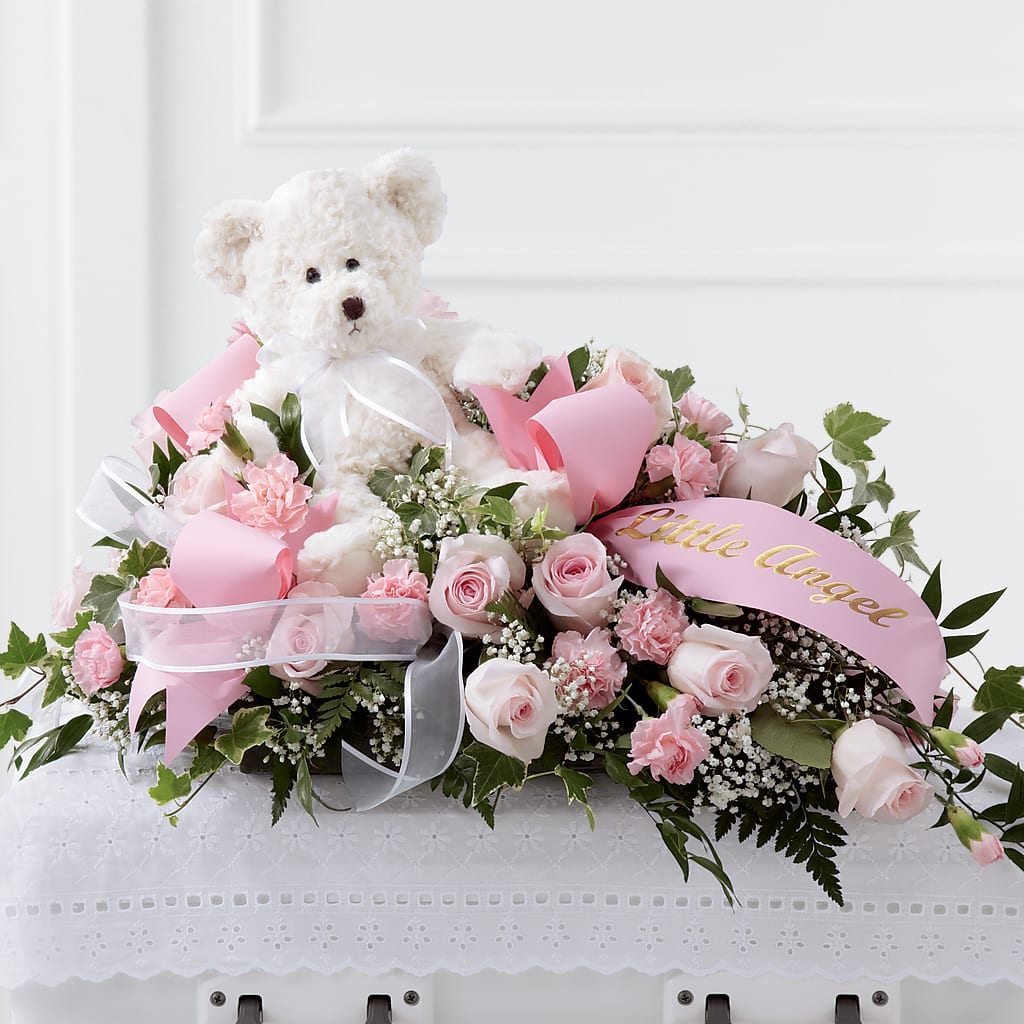 Touch of Sympathy Casket Spray – Unique Flowers And Wedding, Miami FL