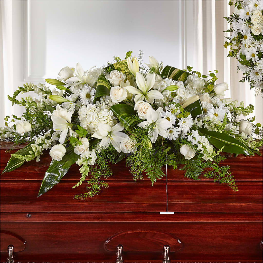 Abundance Casket Spray – Unique Flowers And Wedding, Miami FL