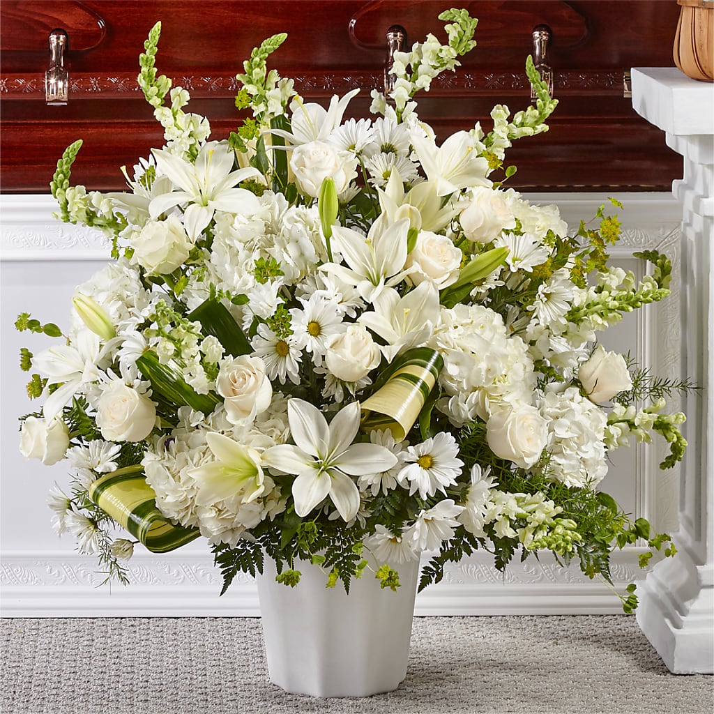 Thoughts of Tranquility Floor Basket – Unique Flowers And Wedding, Miami FL