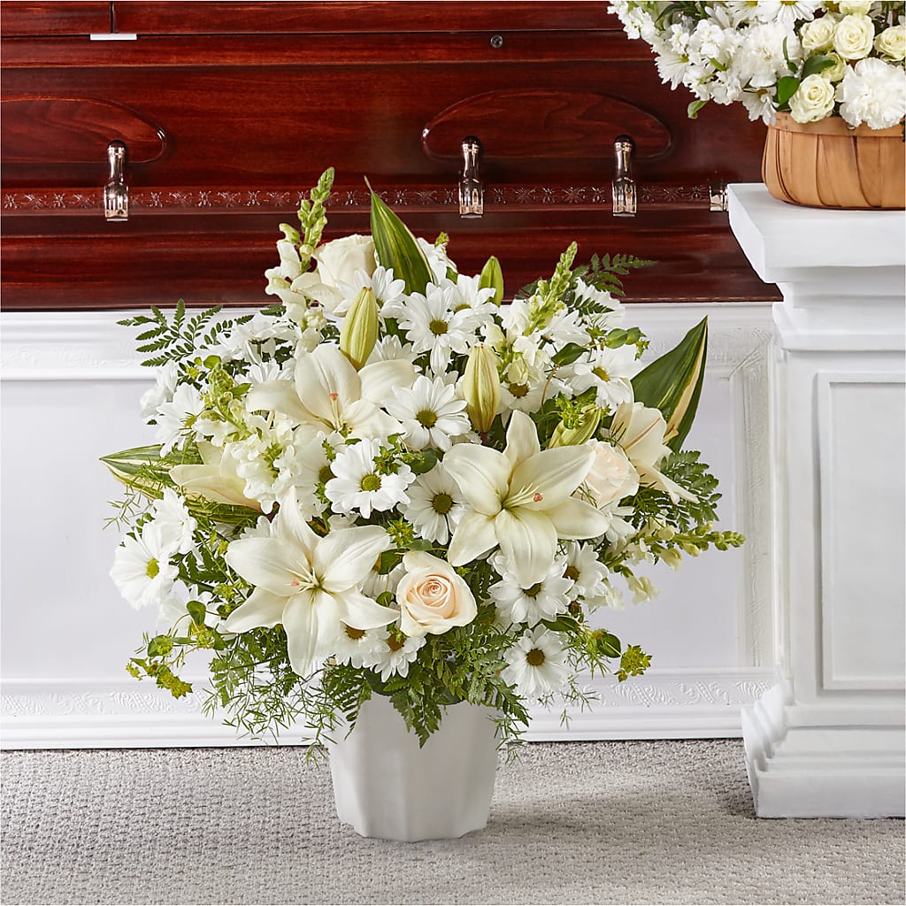 Thoughts of Tranquility Floor Basket – Unique Flowers And Wedding, Miami FL