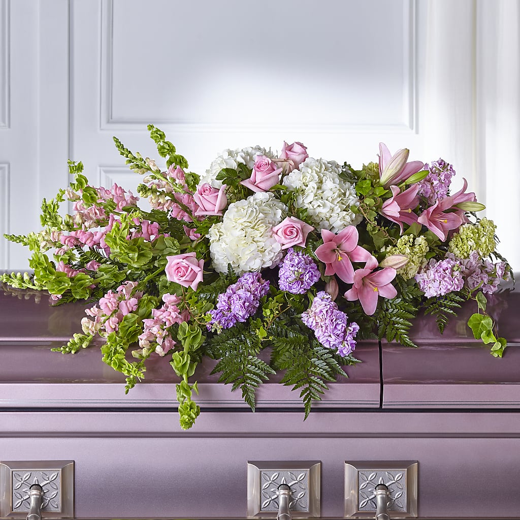 Life's Gratitude Casket Spray – Unique Flowers And Wedding, Miami FL