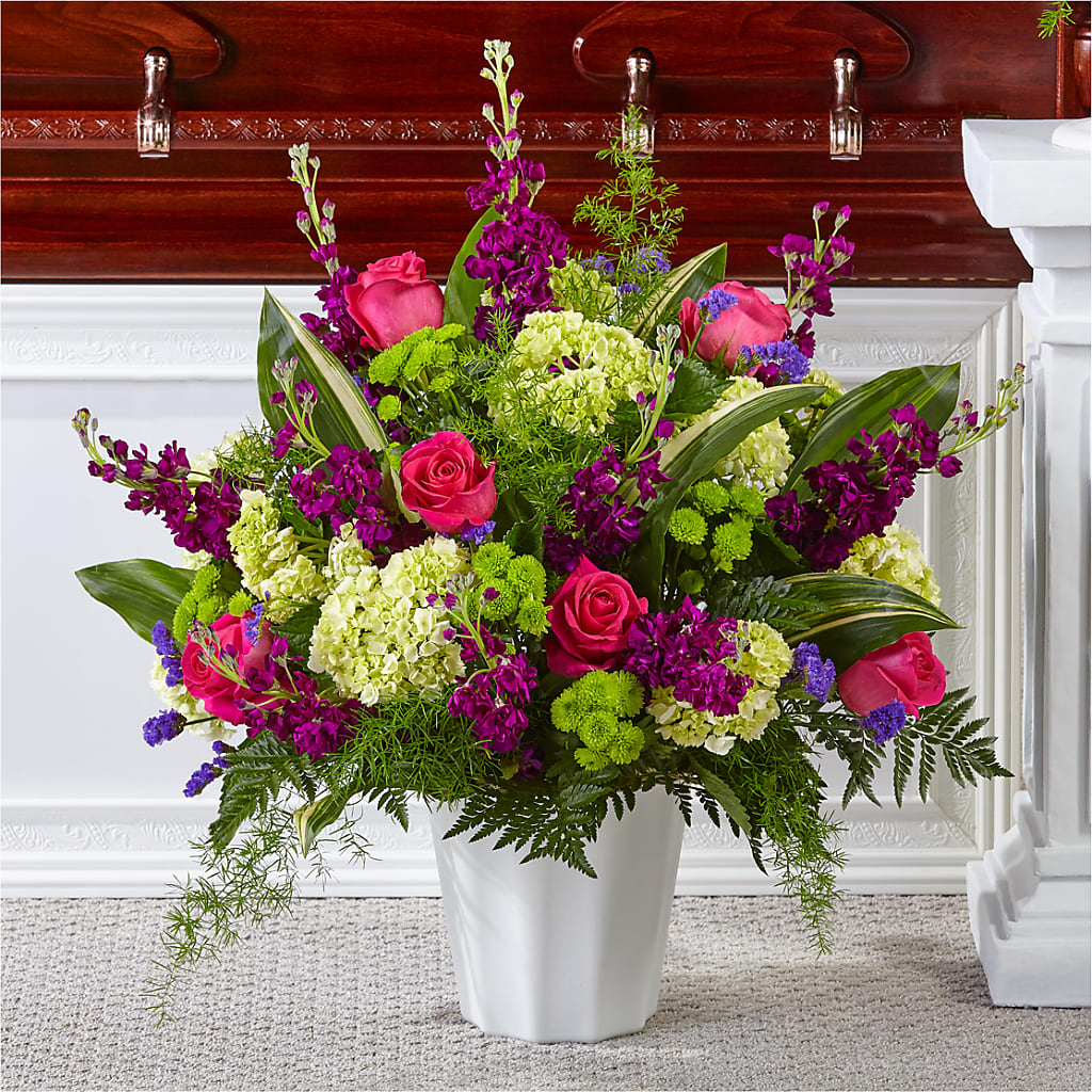 Beautiful Horizons Floor Basket – Unique Flowers And Wedding, Miami FL