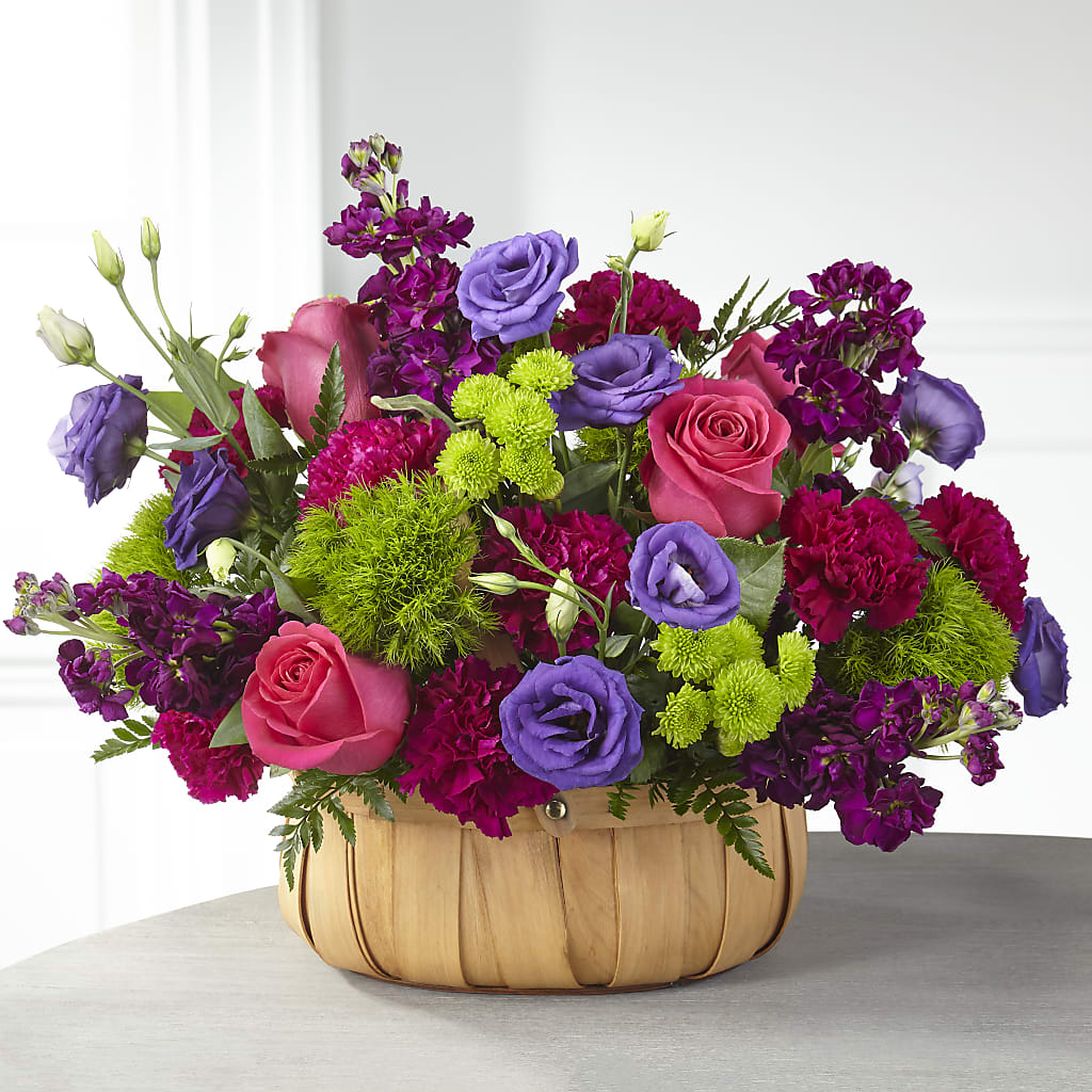 Serene Sanctuary Basket – Unique Flowers And Wedding, Miami FL
