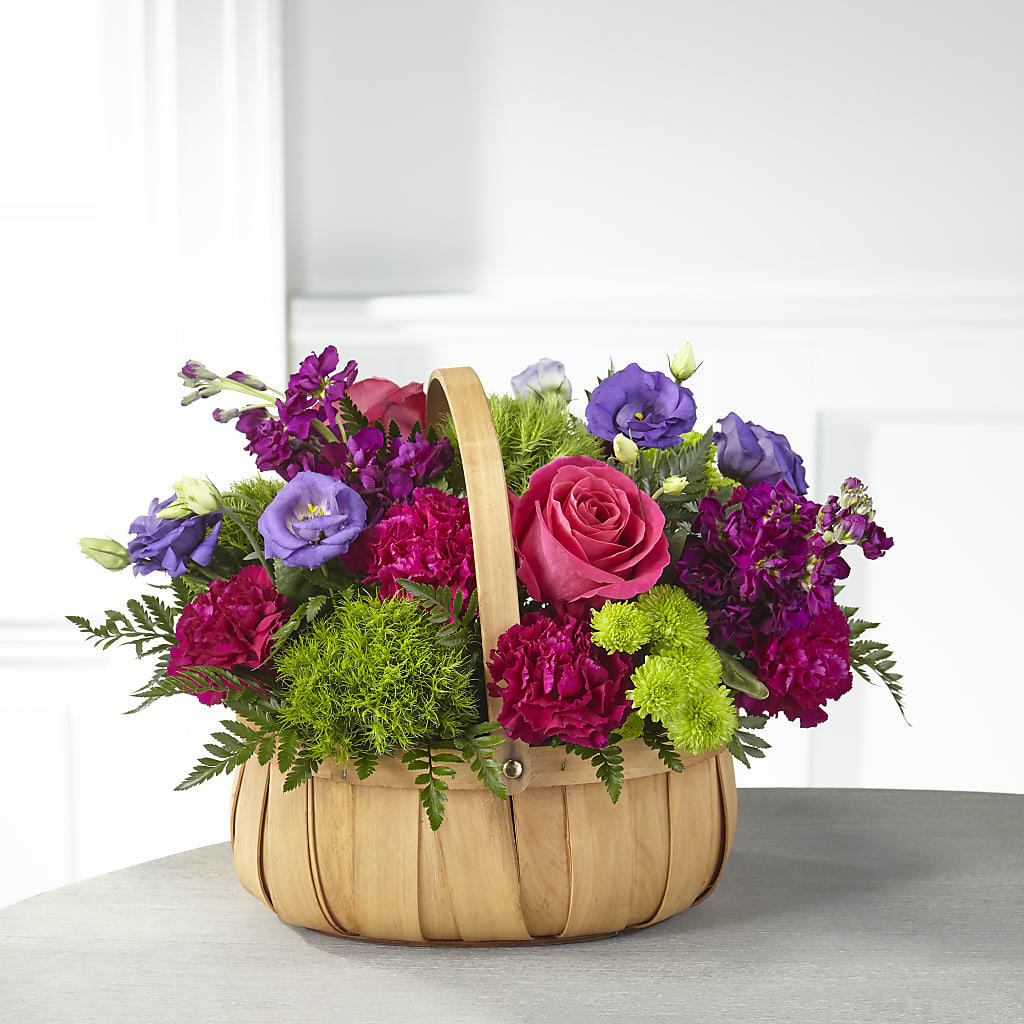 Serene Sanctuary Basket – Unique Flowers And Wedding, Miami FL