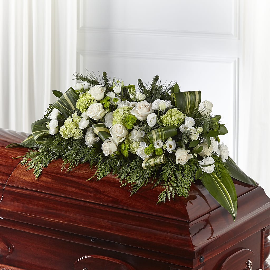 Hopeful Gesture Casket Spray – Unique Flowers And Wedding, Miami FL