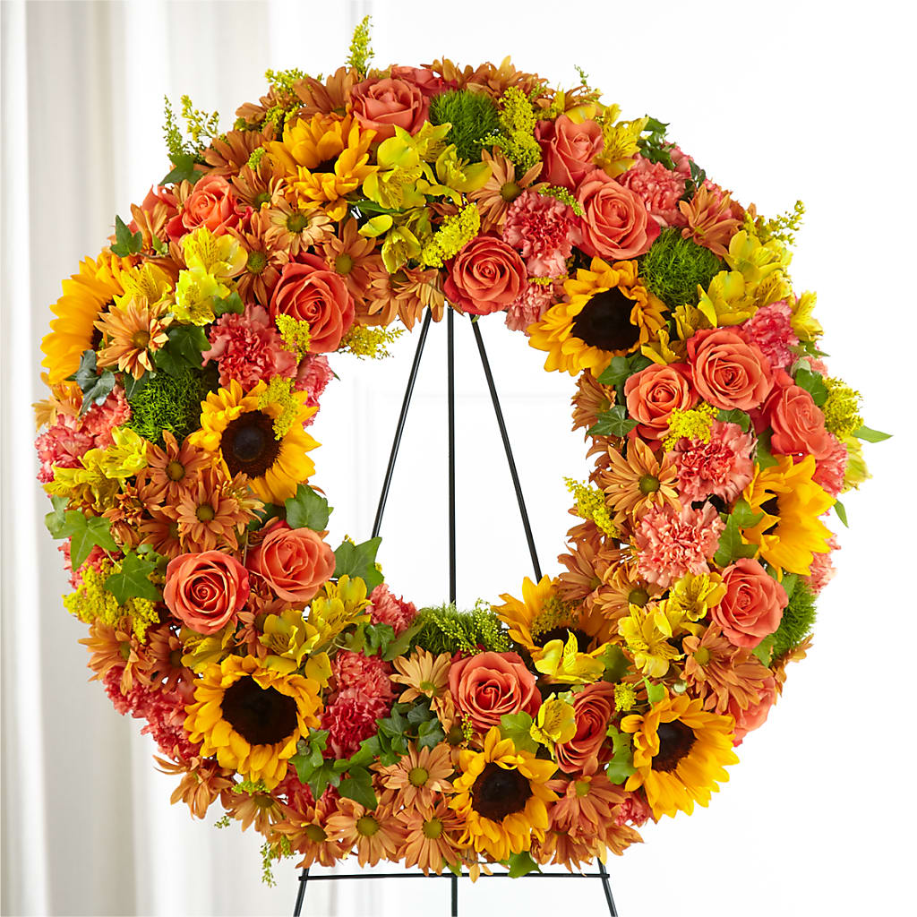 Autumnal Memories Wreath (Standard) – Unique Flowers And Wedding, Miami FL