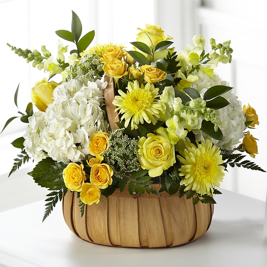 Rustic Remembrance Basket – Unique Flowers And Wedding, Miami FL