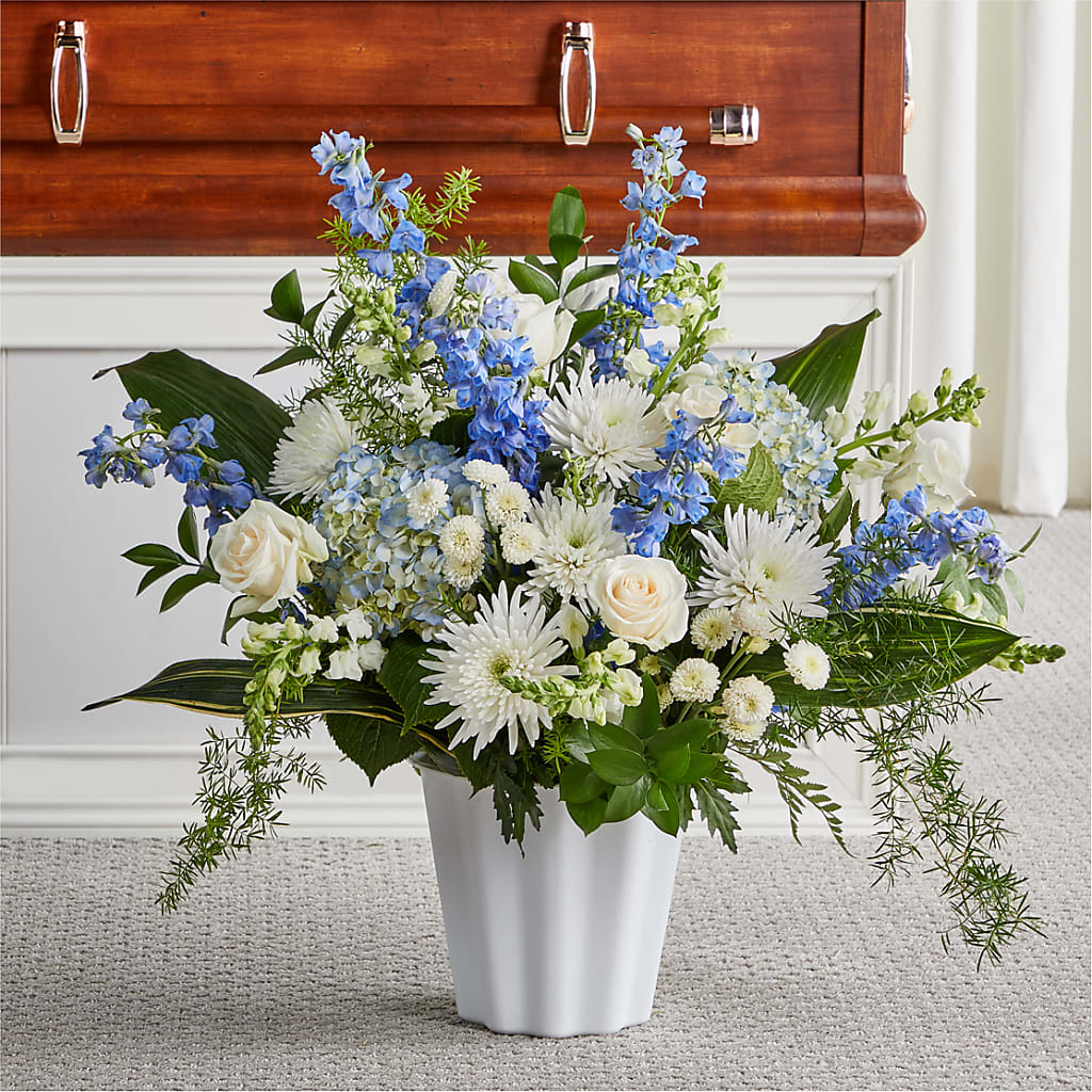 Everlasting Memories Floor Basket – Unique Flowers And Wedding, Miami FL