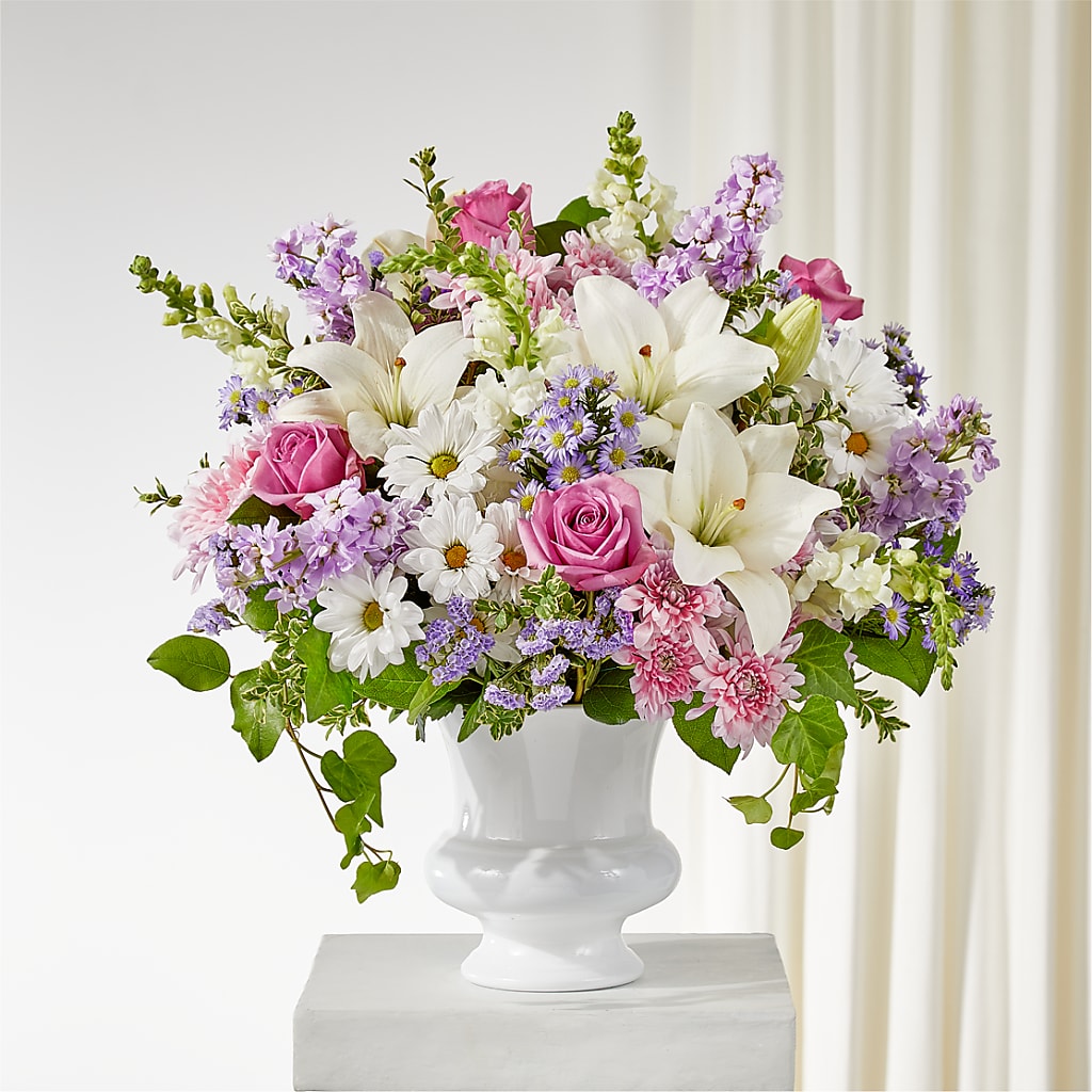 Remarkable Life Urn Arrangement – Unique Flowers And Wedding, Miami FL