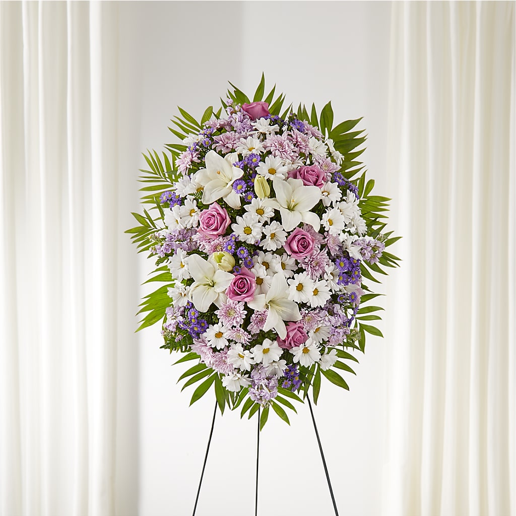 Surrounded by Love Standing Spray – Unique Flowers And Wedding, Miami FL