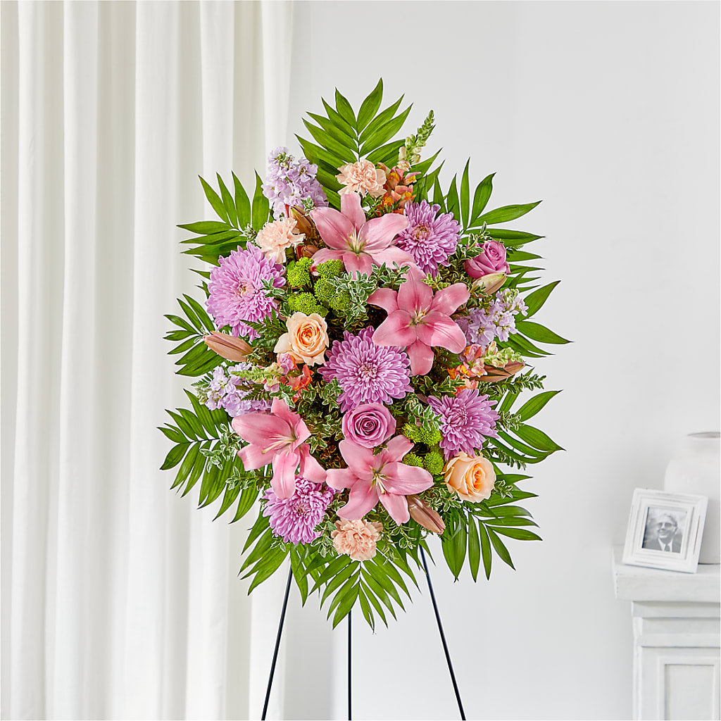 Love & Light Standing Spray – Unique Flowers And Wedding, Miami FL
