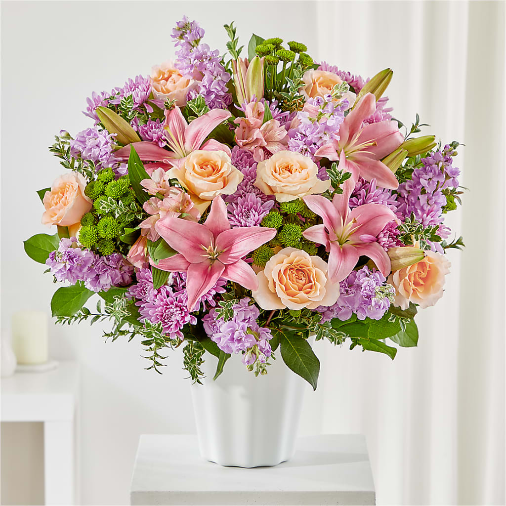 Supportive Embrace Tabletop Basket – Unique Flowers And Wedding, Miami FL