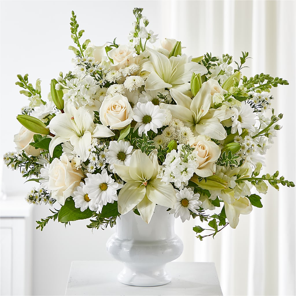 Uplifting Urn Arrangement – Unique Flowers And Wedding, Miami FL