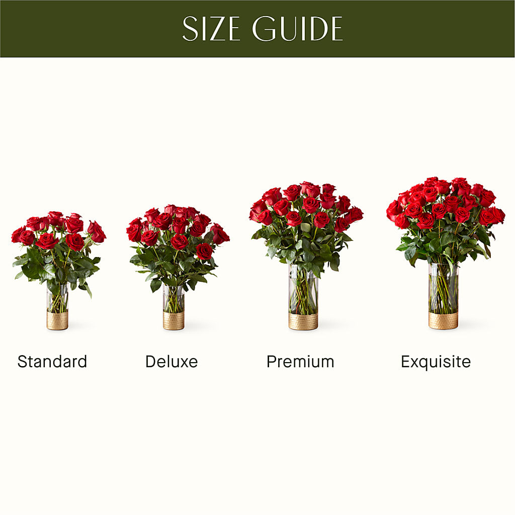 Classic Love Red Rose Bouquet – Unique Flowers And Wedding, Miami FL