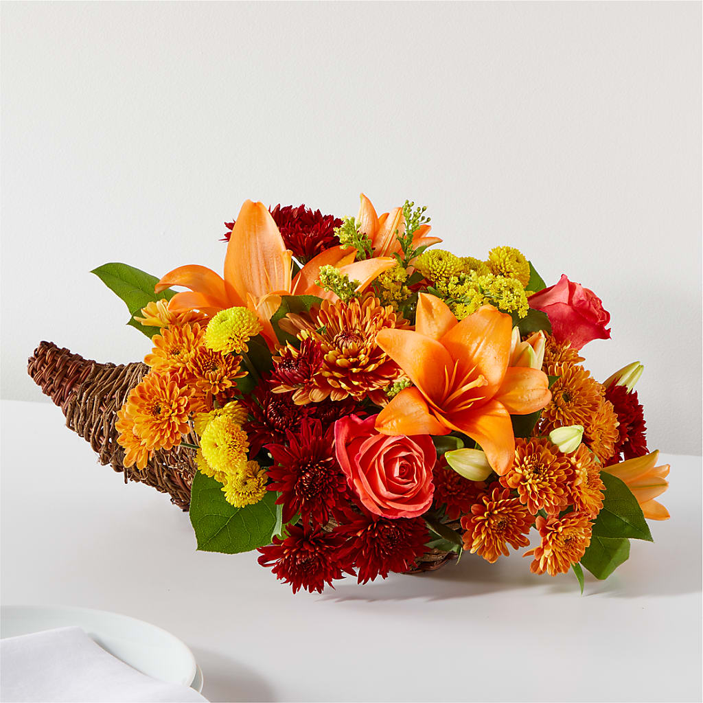 Bouquet of Blessings Cornucopia – Unique Flowers And Wedding, Miami FL