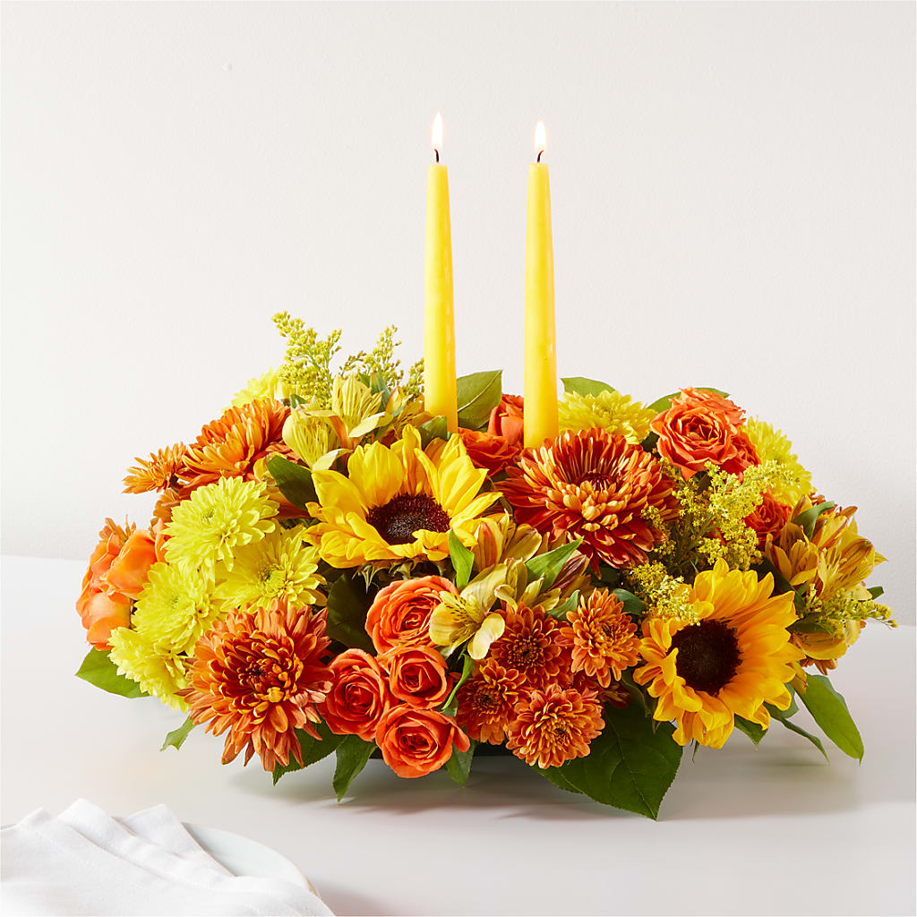 Autumn Harmony Centerpiece – Unique Flowers And Wedding, Miami FL