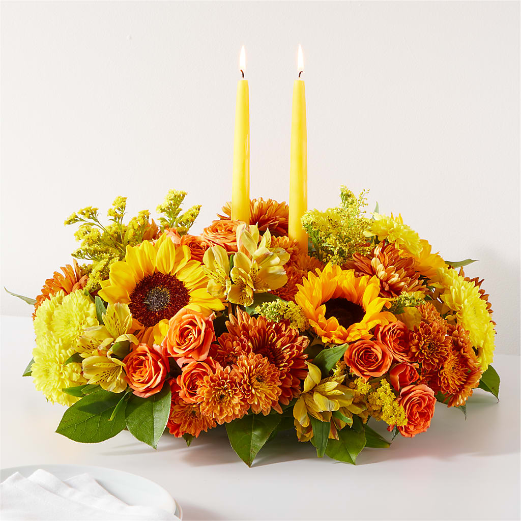 Autumn Harmony Centerpiece – Unique Flowers And Wedding, Miami FL