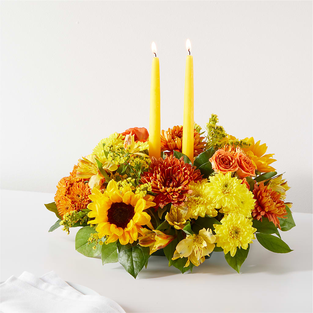 Autumn Harmony Centerpiece – Unique Flowers And Wedding, Miami FL