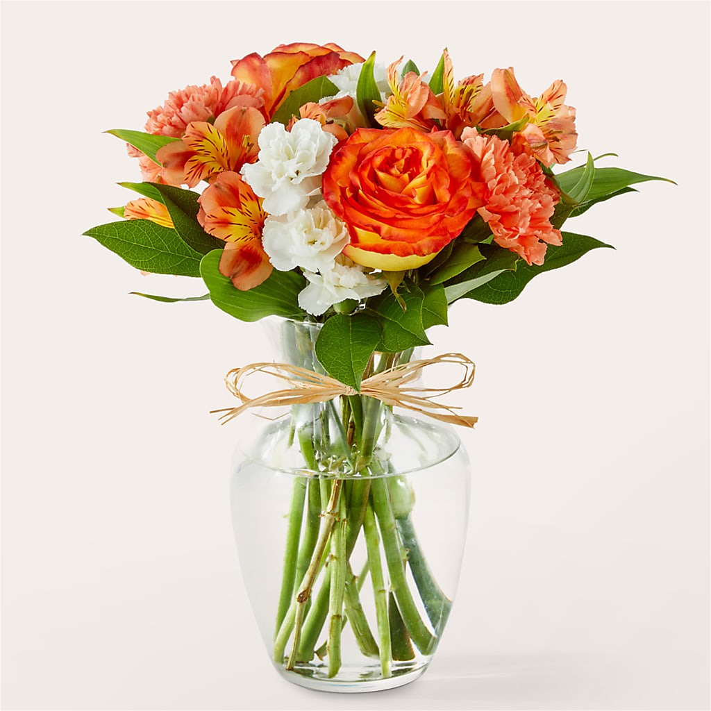 Apricot Glow Bouquet – Unique Flowers And Wedding, Miami FL