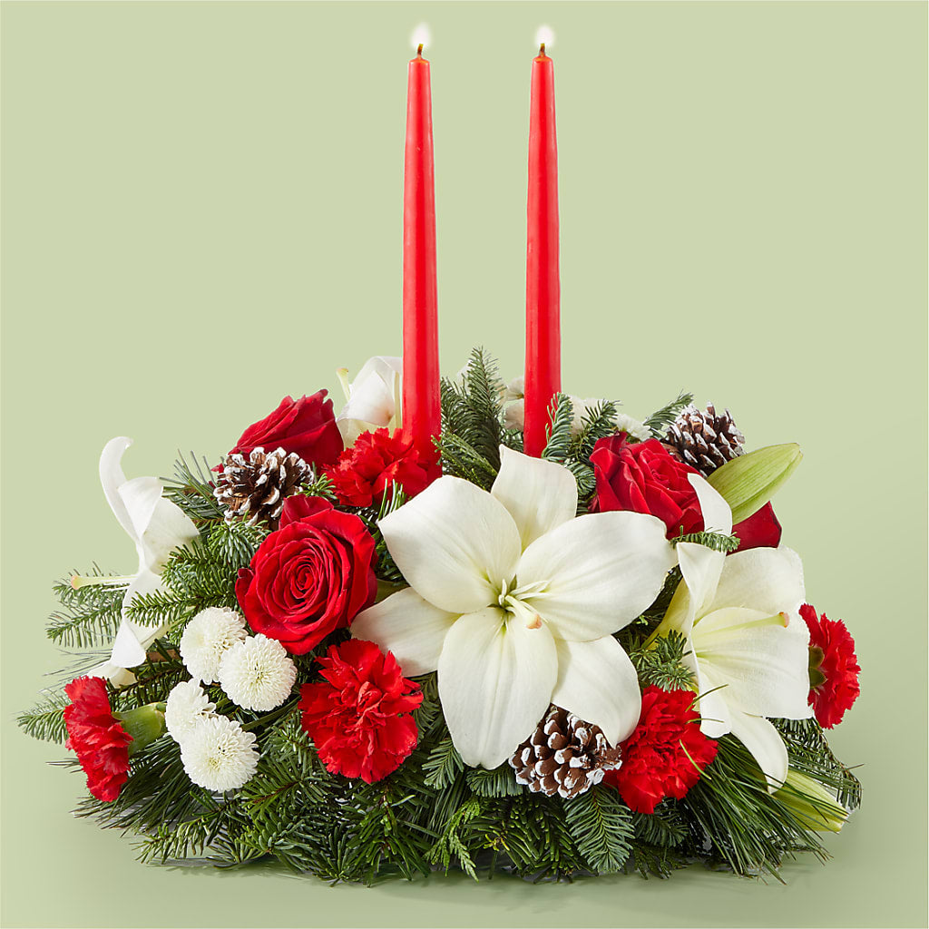 Seasonal Festivities Centerpiece – Unique Flowers And Wedding, Miami FL