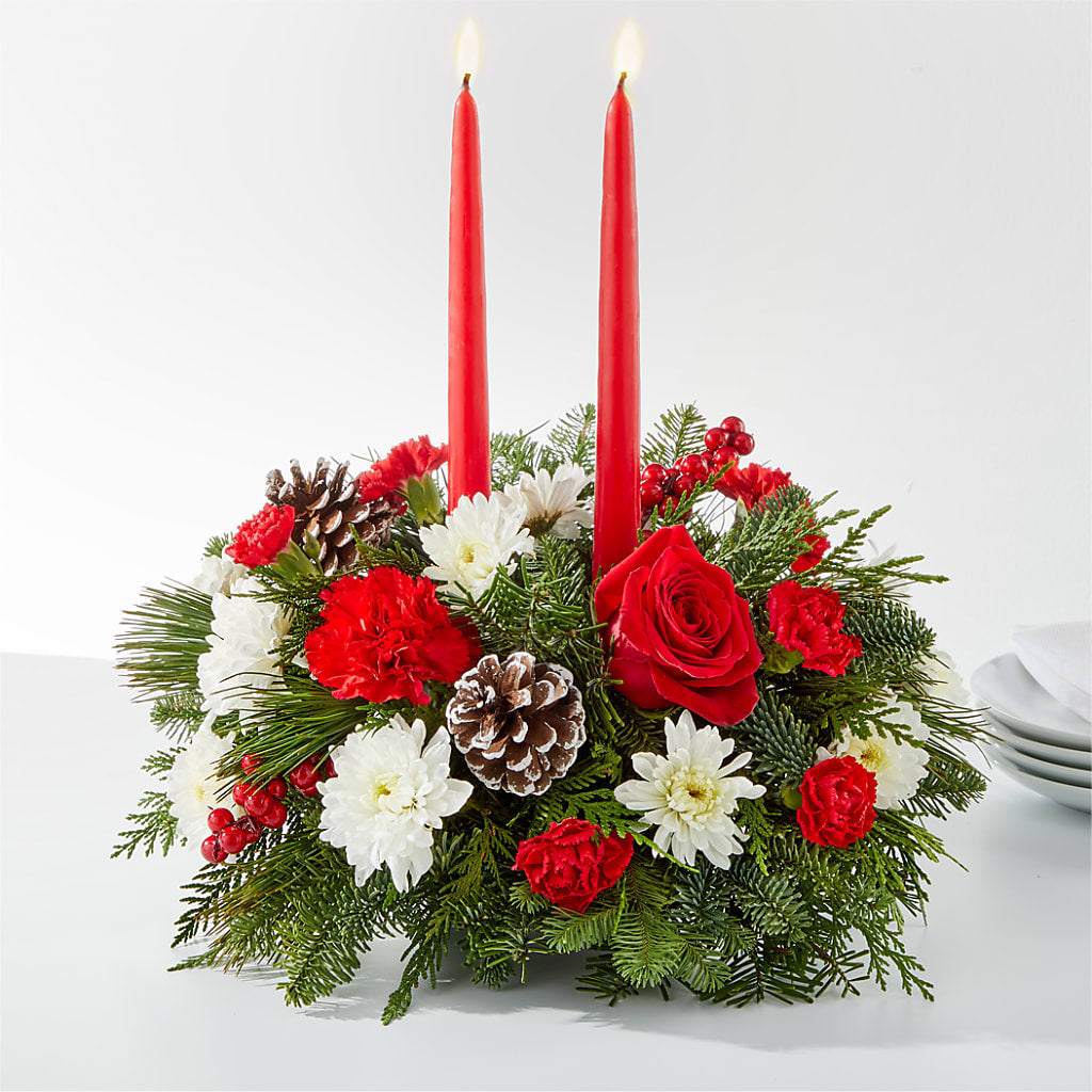 Holiday Soiree Centerpiece – Unique Flowers And Wedding, Miami FL