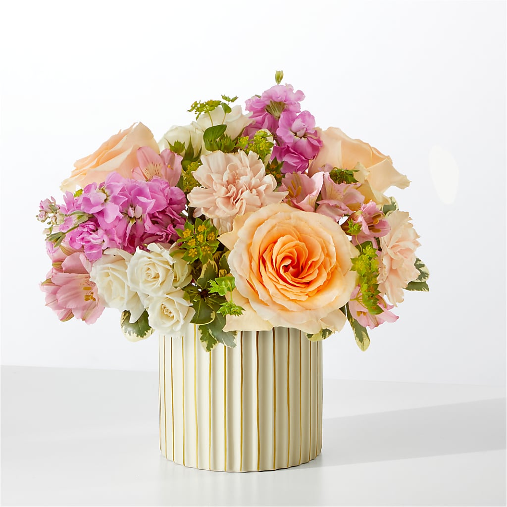 Paradise Bouquet with Ivory Vase – Unique Flowers And Wedding, Miami FL