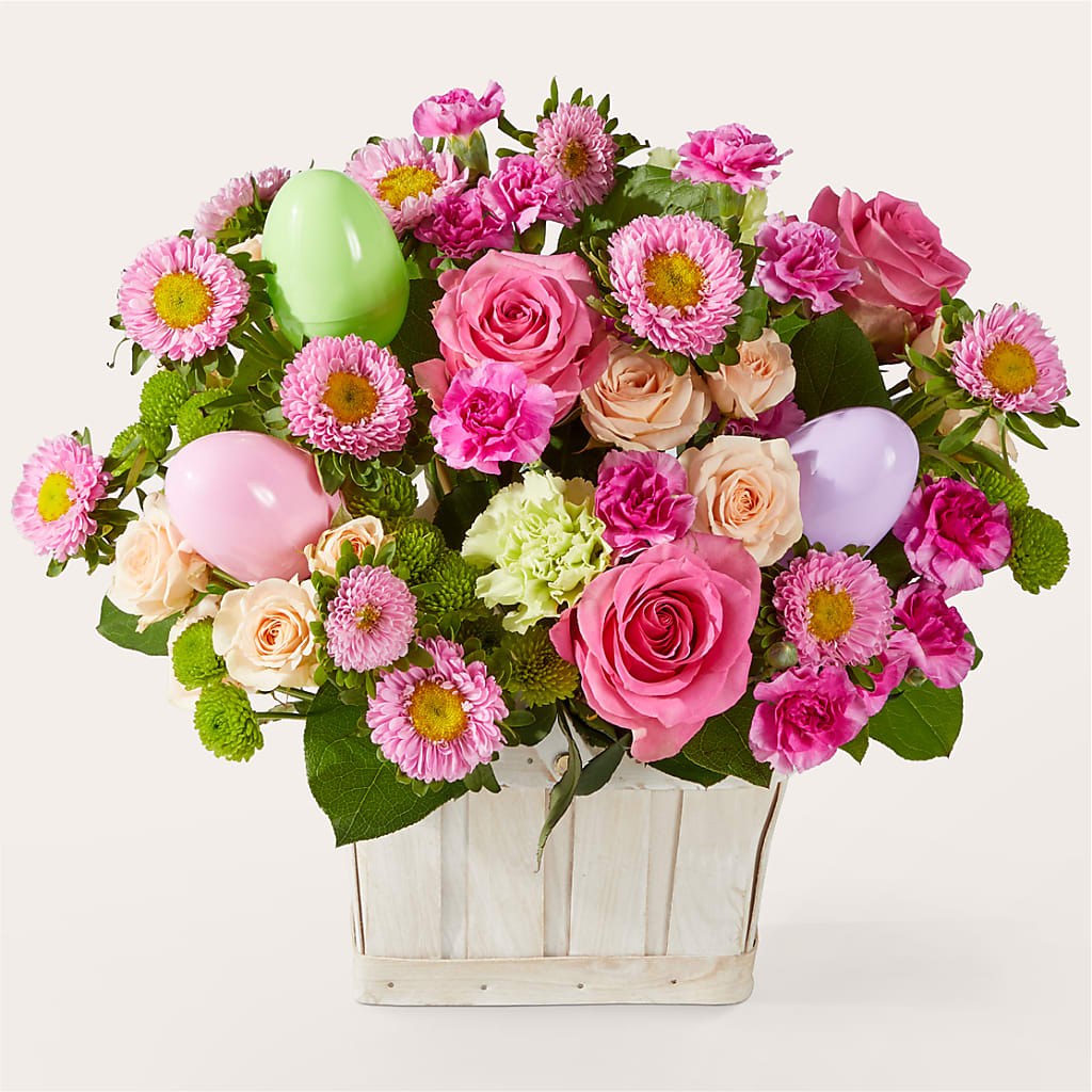 Get Eggcited Basket – Unique Flowers And Wedding, Miami FL
